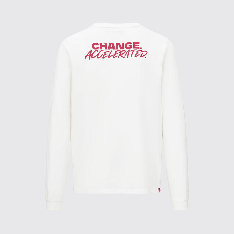 FE FW LS CHANGE ACCELERATED TEE - white